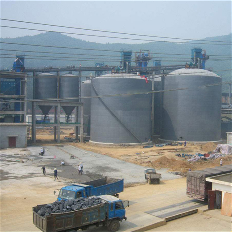 仙桃水泥钢板仓2座3000吨青岛项目进入施工